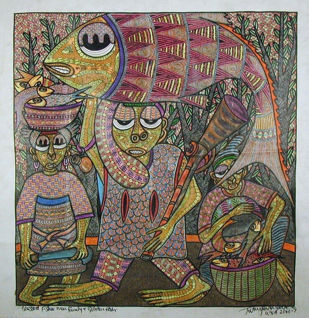 Prince Twins Seven-Seven ‘Blessed Fisherman Family and Golden Fish’