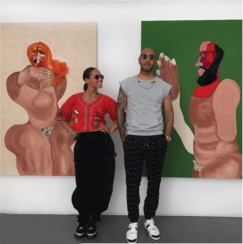 Collectors Alicia Keys and Kasseem “Swizz Beatz” Dean