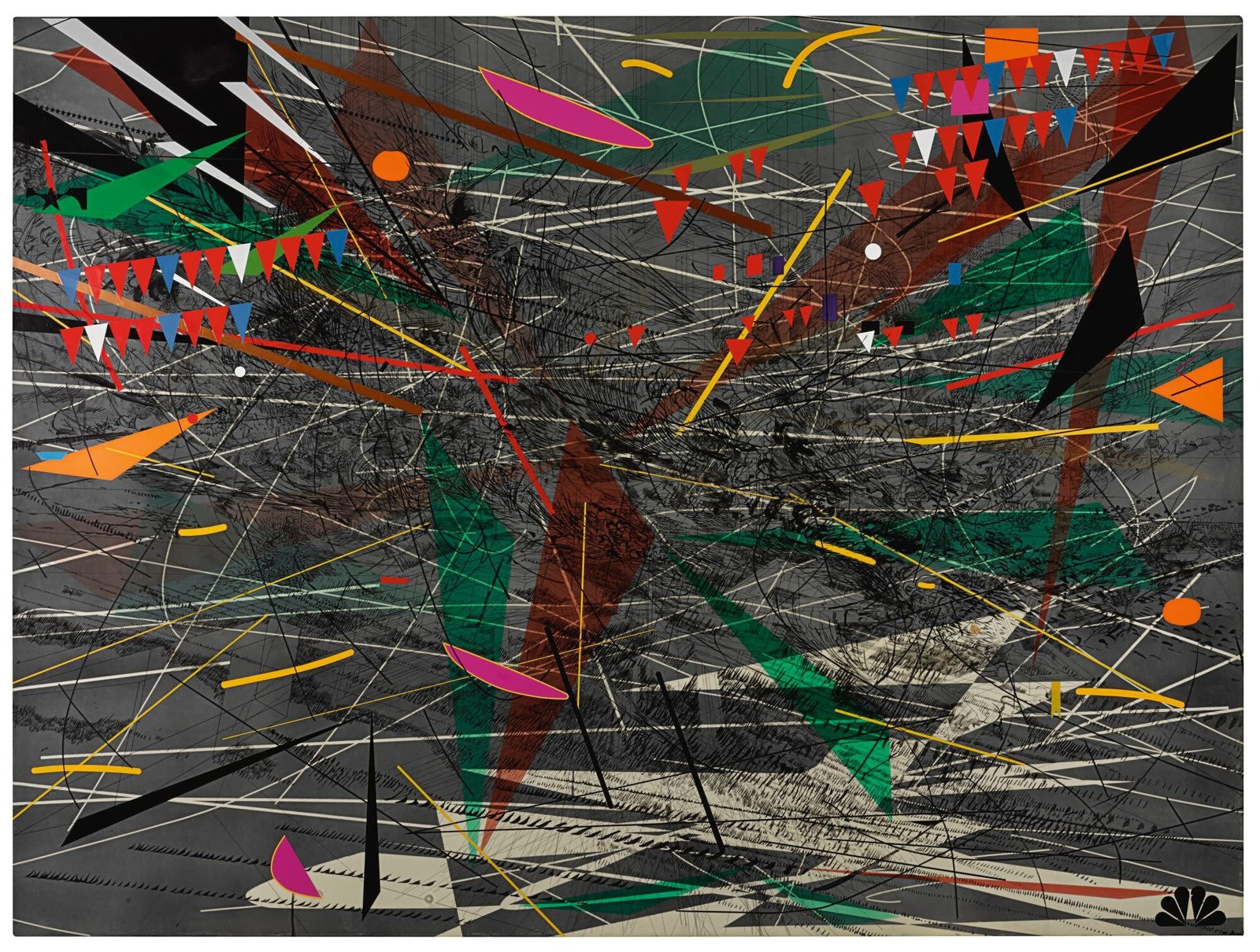 Julie Mehretu, Black Ground (Deep Light)