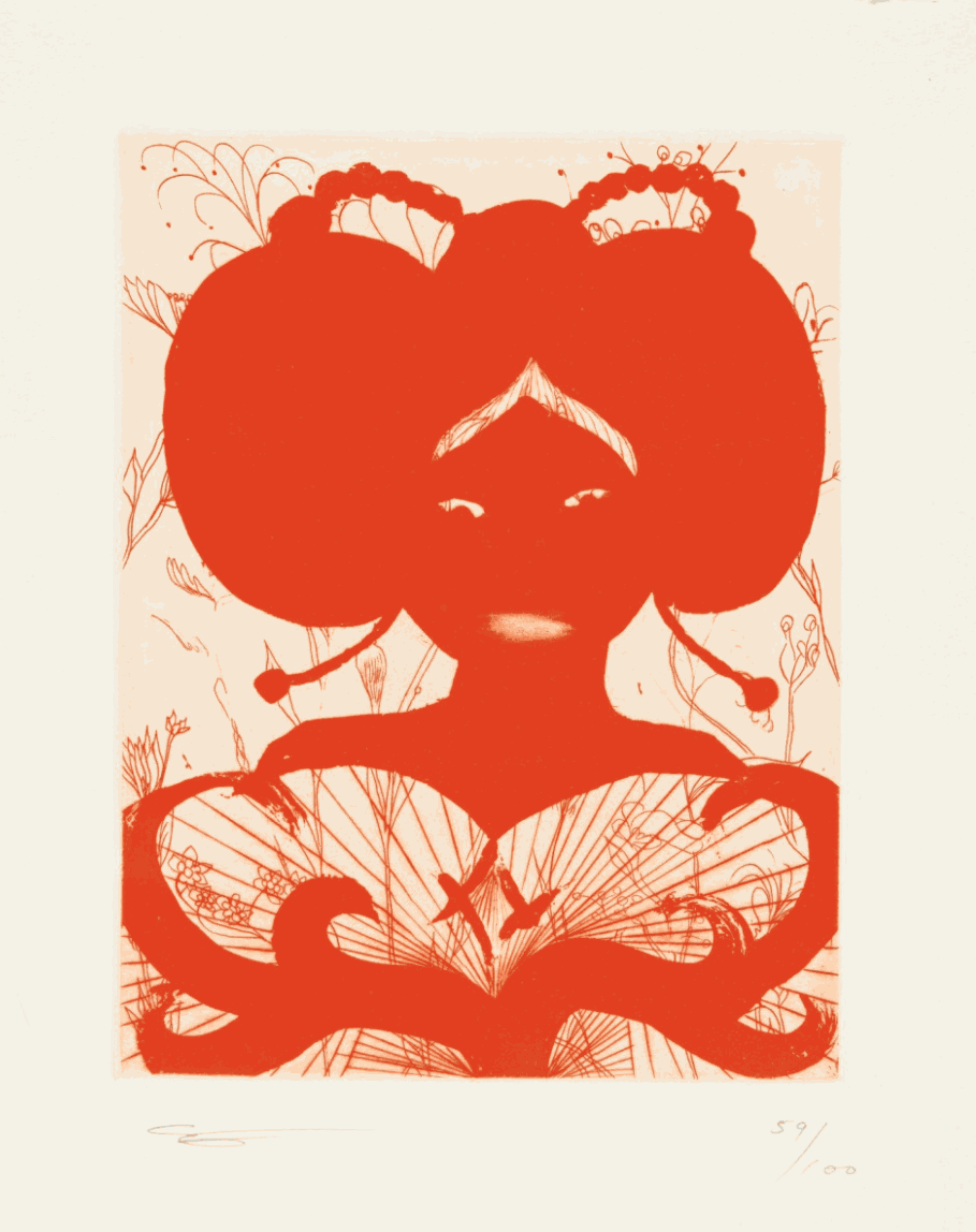 Chris Ofili, Untitled, etching