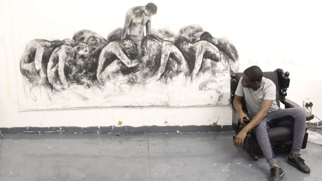 Greatjoy in his studio